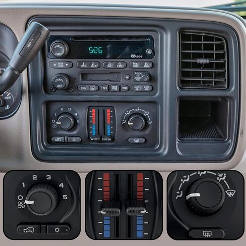 599-210XD وحدة التحكم AC سخان HVAC لوحة متوافقة مع 2003-2007 تشيفي سيلفرادو جي إم سي سييرا 1500 2500 3500 تاهو سوبربان إنفوي إسكاليد أفالانش تريل بليزر يوكون لوحة التحكم في المناخ in Kuwait