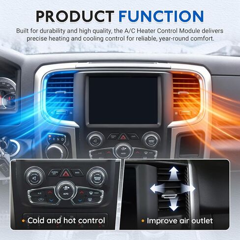 وحدة التحكم في المناخ لسخان مكيف الهواء متوافقة مع Ram 1500 2018، Ram 1500 Classic 2019 2020 2021 2022 2023 2024 - استبدال 68366552AA، P68366552AA التحكم في تدفئة تكييف الهواء in Kuwait