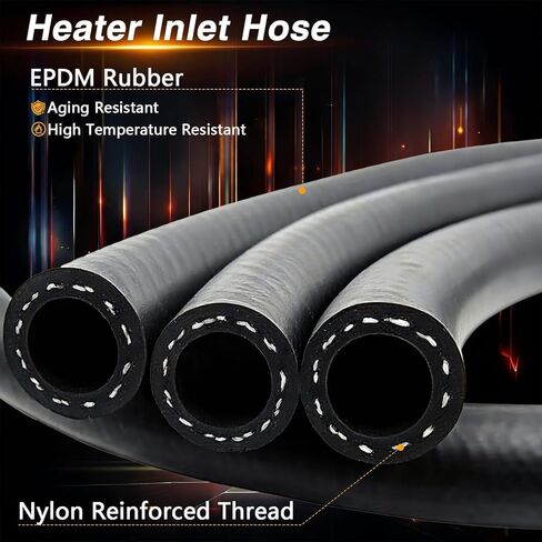 مجموعة خرطوم سخان HVAC مع موصل معدني على شكل حرف T متوافق مع كاديلاك إسكاليد شيفروليه سيلفرادو سوبربان جي إم سي يوكون 2000-2014 استبدال خرطوم إمداد السخان الأساسي # 22885825 15895065 15854958 in Kuwait