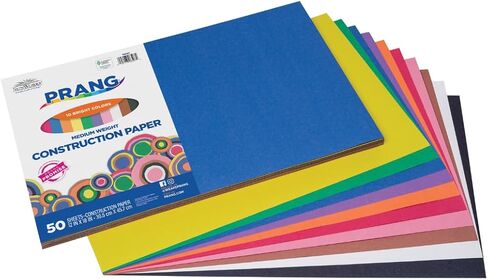 Prang (Formerly SunWorks) Construction Paper, 10 Assorted Colors, 12" x 18", 50 Sheets in Saudi Arabia