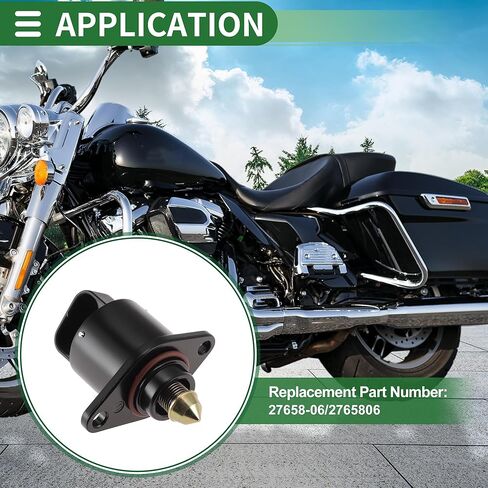 Motorcycle Idle Air Control Valve for Harley-Davidson Softail Replace No.27658-06 Fuel Injection Idle Air Control Valve for Stable Engine Operation in Kuwait