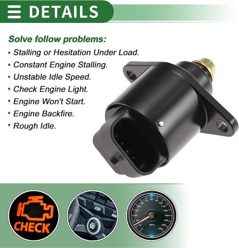 Motorcycle Idle Air Control Valve for Harley-Davidson Softail Replace No.27658-06 Fuel Injection Idle Air Control Valve for Stable Engine Operation in Kuwait