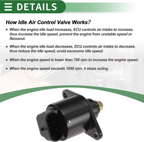 Motorcycle Idle Air Control Valve for Harley-Davidson Softail Replace No.27658-06 Fuel Injection Idle Air Control Valve for Stable Engine Operation in Kuwait