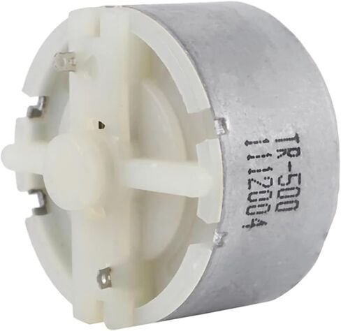 RF-500 TB-12560 DC 1.5-12 V 2700 سرعة التباطؤ 32 ملم قطر محرك DC فضي in Kuwait