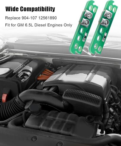 904-107 Diesel Fuel Injector Driver Module Resistor Fit for GM 6.5L Diesel Engines Chevrolet Blazer B7 C1500 Suburban C2500 C3500HD Express 2500 3500 G20 G30 K1500 K2500, Replace 12561890, 2PCS in Kuwait