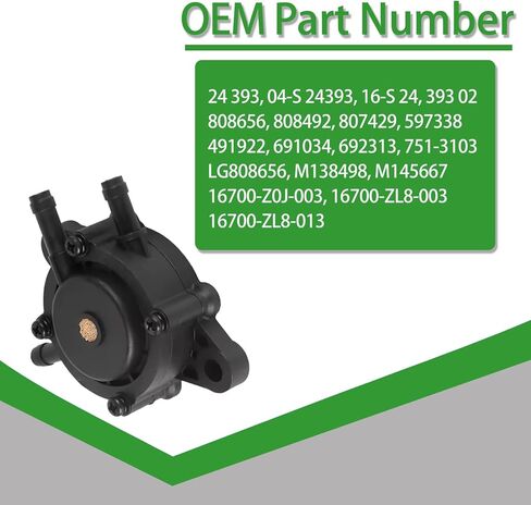 808656 691034 استبدال مضخة الوقود متوافق مع كوهلر 17HP-25HP مضخة الوقود جزازة العشب لبريغز وستراتون جون ديري كاواساكي ياماها جولف شبل كاديت ميكوني بريداتور 212 محركات in Kuwait
