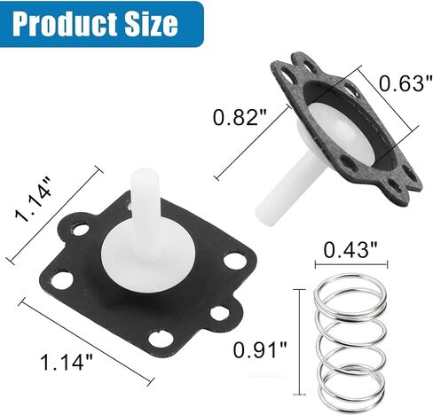811287 Accelerator Pump Repair Kit Fit for Mercury 80HP 100HP 115HP 125HP 1988 1989 1990 1991 1992 1993 1994 1995 1996 1997 1998 1999 2000 2001 2002 2003 2004 Replace 1395-811287 in Kuwait