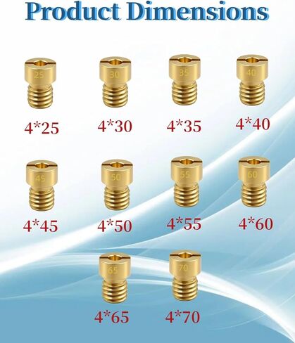 40 عبوة (10-32) مجموعة متنوعة لنزيف الهواء مناسبة لمكربن ​​هولي، 0.025 بوصة - 0.070 بوصة in Kuwait