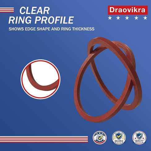 692138 O Ring Seal Compatible with 281735, Carburetor Intake Manifold Rubber Gasket Replacement for Briggs and Stratton Engine, Red O Ring Kit 2 Pcs in Kuwait