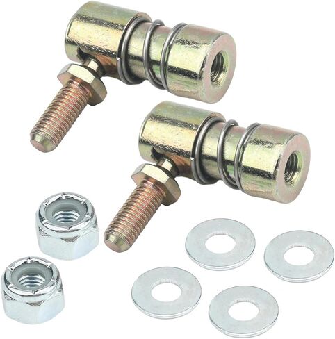 2-Pack Throttle Disconnect Quick Release Ball Joint, 1/4-28 in Female Thread Steel Linkage Fitting with Spring, Throttle Cable Ball End, Steel Carburetor Linkages in Kuwait