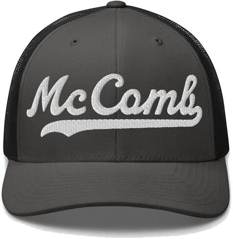 McComb قبعة McComb قبعة سائق الشاحنة البيسبول النصي قبعة مطرزة خمر شبكة رياضية سووش هدية تذكارية أغطية الرأس MS OH in Saudi Arabia