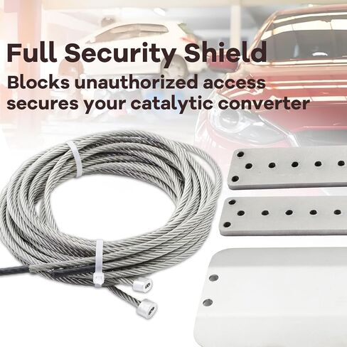 Universal Catalytic Converter Anti-Theft Shield Security Protector Cat Clamp Cover Replace PL9800 Stainless Steel Anti Theft Device in Kuwait