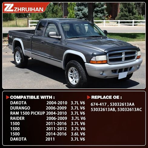 مجموعة مشعب العادم الأيسر مع بيك اب داكوتا ورام 1500 2004-2010 3.7L V6، دورانجو ورايدر 2006-2009 3.7L V6، داكوتا 2011 3.7L V6، OE:674-417 EPA in Kuwait