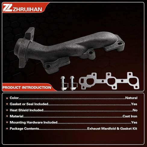مجموعة مشعب العادم الأيسر مع بيك اب داكوتا ورام 1500 2004-2010 3.7L V6، دورانجو ورايدر 2006-2009 3.7L V6، داكوتا 2011 3.7L V6، OE:674-417 EPA in Kuwait