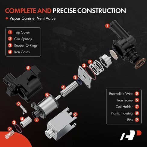 A-Premium Vapor Canister Vent Solenoid Valve Compatible with Toyota Corolla 2000-2004, Matrix 2003-2005 & Chevrolet Prizm 2000-2002 & Pontiac Vibe 2003-2005, 1.8L in Kuwait