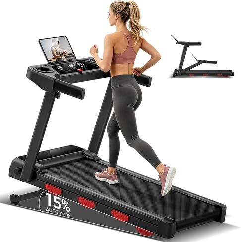 CURSOR FITNESS Adjustable Weight Bench with Adjustable Headrest & Lumbar Support, 900 LBS Capacity, Ab Sit Up Decline Bench, Foldable Workout Bench for Home Gym in Saudi Arabia
