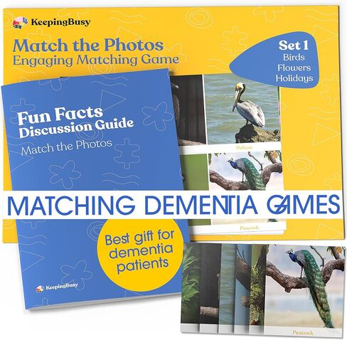 Keeping Busy Match The Photo Game with Fun Facts Memory Games for Seniors with Dementia, Adults Matching Card Game, Engaging Alzheimer’s and Dementia Activities for Seniors, Cognitive Game for Elderly in Saudi Arabia
