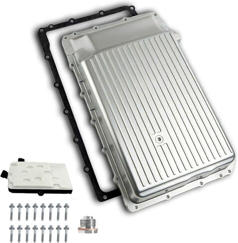 265-897 Upgraded aluminum Transmission Oil Pan Ten Speed Transmission Filter with Magnetic Drain Plug & Gasket Fit for 2017-2023 F150, 2018-2023 Expedition/Mustang/Navigator, 2019-2023 Ranger in Kuwait