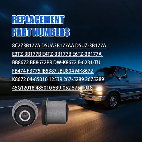 2 قطعة الجبهة I-شعاع المحور المحوري جلبة صالح لفورد 2WD F150 F250 F350 Explorer E-100 Econoline استبدال 8C2Z3B177A D5UZ3B177A E4TZ3B177B D5UA3B177AA E6TZ-3B177A in Kuwait