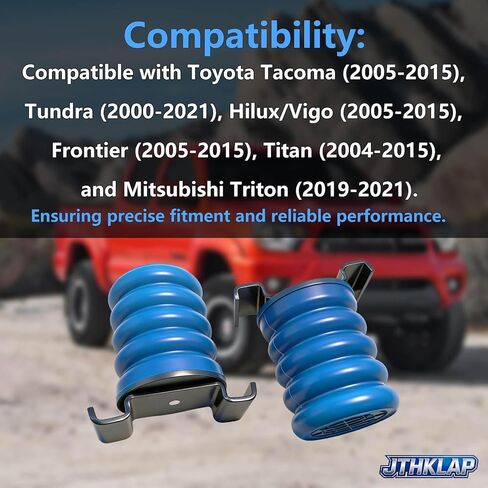 SSR-610-40 Rear Suspension Left and Right Air Helper Spring Kit Compatible with 2005-2015 Toyota Tacoma, 2000-2021 Tundra,Frontier Titan, Hilux Triton - Replace SSR61040 in Kuwait