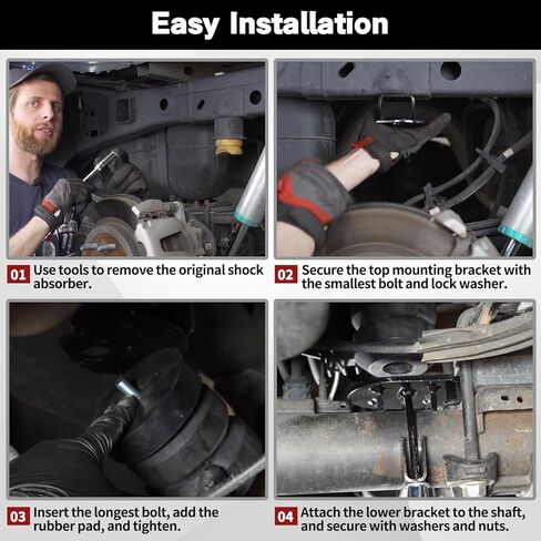 ترقية زوج واحد من مجموعة SES الخلفية المطاطية الخلفية المساعدة المتوافقة مع 2015-2024 Ford F-150 2WD و4WD المحور عثرة التوقف استبدال دائم يحل محل FR1504E in Kuwait