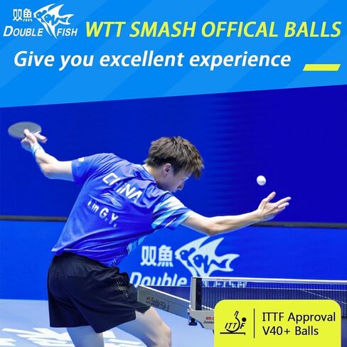 كرات بينج بونج بيضاء معتمدة من الاتحاد الدولي لكرة القدم (ITTF) كرة بينج بونج احترافية 3 نجوم WTT Smash كرات تنس الطاولة الرسمية 40 + كرات تدريب ABS مسابقة تدريب ليو شيوين in Saudi Arabia