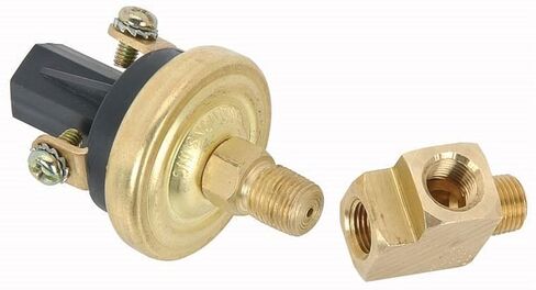 JEGS Adjustable Fuel Pressure Safety Switch | 1/8" NPT Male Thread | Adjustable from 5-24 PSI | Normally Open | One Per Package in Kuwait