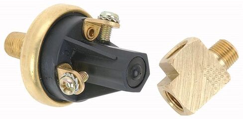 JEGS Adjustable Fuel Pressure Safety Switch | 1/8" NPT Male Thread | Adjustable from 5-24 PSI | Normally Open | One Per Package in Kuwait