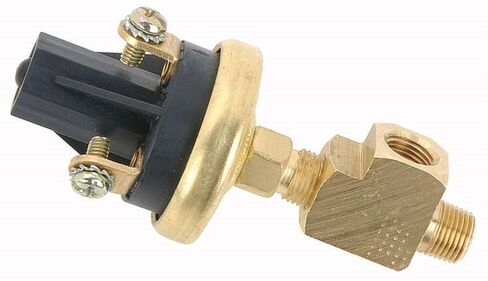 JEGS Adjustable Fuel Pressure Safety Switch | 1/8" NPT Male Thread | Adjustable from 5-24 PSI | Normally Open | One Per Package in Kuwait