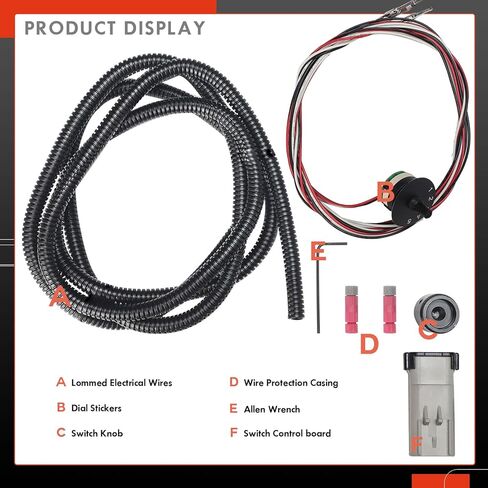 5-Position CCV SOTF Switch Compatible with Ram 2500 3500 6.7L Cummins 2010-2021 and Nissan Titan XD 5.0L Cummins 2016-2019, 3-Wire 3-Pin Shift-On-The-Fly Rotary Selector Switch with Connector in Kuwait