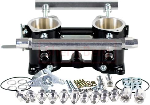 New 48MM Bore 48IDA TBS Throttle Injection For Jenvey IDA PRO-SERIES IDA THROTTLE FOR Weber & Dellorto W 2 Fuel Rail KITS in Kuwait