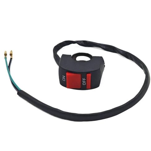 مفتاح تشغيل اللهب لمقود الدراجة النارية العالمي، زر تشغيل وإيقاف متوافق مع محرك Moto ATV Bike DC12V 10A باللون الأسود in Kuwait