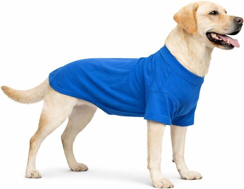 Lovelonglong Pet Clothing Dog Costumes Basic Blank T-Shirt Tee Shirts for Medium Large Dogs Light-Blue XXXL in Saudi Arabia
