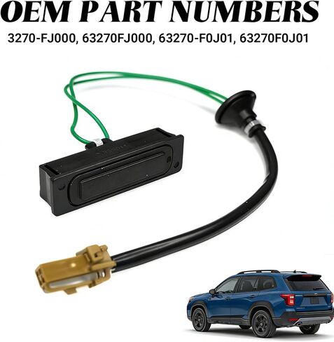 زر فتح غطاء صندوق السيارة، مزلاج صندوق السيارة بزر فتحة لسوبارو Crosstrek 2016-2017، Impreza 2012-2016، XV Crosstrek 2013-2015، استبدال مفتاح الباب الخلفي #63270-FJ000 in Kuwait
