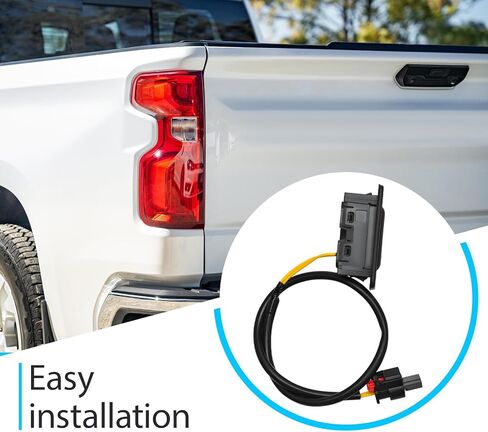 مفتاح تحرير الباب الخلفي لصندوق السيارة يناسب سيارة GMC Sierra 1500/1500 Limited/3500HD/Hummer EV Pickup/Hummer EV SUV & Chevy Silverado 1500/1500LTD/2500HD/3500HD/Blazer EV in Kuwait