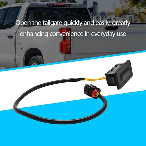 مفتاح تحرير الباب الخلفي لصندوق السيارة يناسب سيارة GMC Sierra 1500/1500 Limited/3500HD/Hummer EV Pickup/Hummer EV SUV & Chevy Silverado 1500/1500LTD/2500HD/3500HD/Blazer EV in Kuwait