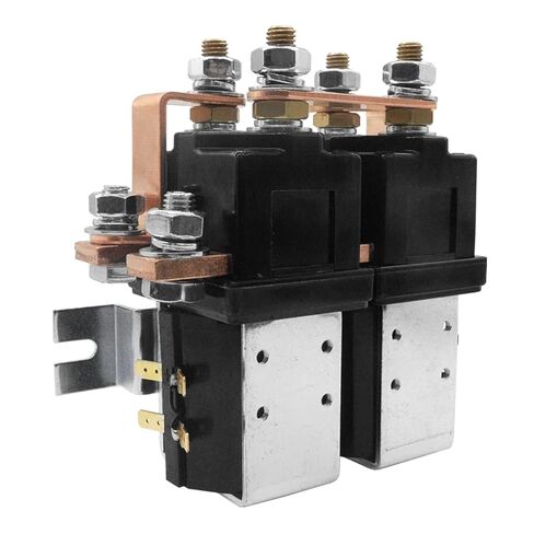 DC Contactor 400A, 2-Pole, 12V 24V 36V 48V, for Rail Cars, Electric Vehicles and Forklifts, Motor Reversing, Model CZW400A-2T (DC36V) in Kuwait