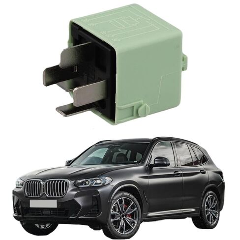 Air Suspension Relay Ignition Relay Compatible with 1 Series 3 Series 5 Series 6 Series 7 Series X3 X5 Green Plastic in Kuwait
