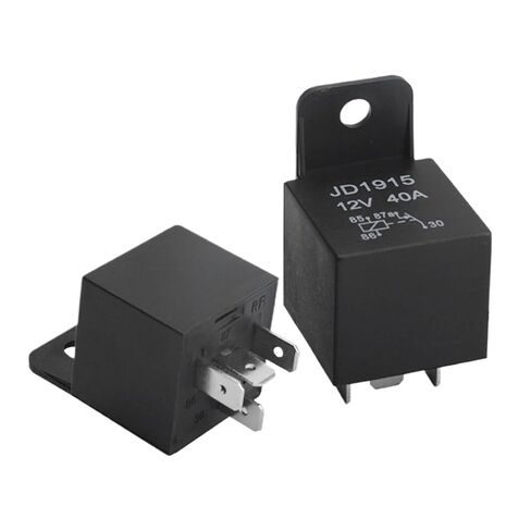 2Pcs JD1915 Automotive Relay 4-Pin 12V 40A GPS Car Truck Van Motorcycle Boat Anti-Theft Normally Closed Relay in Kuwait