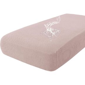 hyha Waterproof Couch Cushion Covers, Washable Sofa Cushion Covers, Stretch Sofa Slipcovers, Thick Jacquard Fabric, Couch Sofa Covers for Pets with Elastic Bottom (3 Cushion Sofa, Beige) in Kuwait