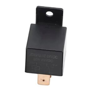 80A Automotive Relay Socket with Wiring Harness, 4/5 Pin Waterproof DC 12V/24V, JD1914 JD2914 Normally Open, Epoxy Sealed Miniature Design with Plastic Back (4 Pin 80A 24V) in Kuwait
