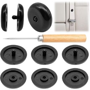 5 Sets Universal Fit Seat Belt Stopper Kit,Beige Snap-on Safety Belt Button Stop,Plastic Seat Belt Button Buckle Clip Stop,Prevent Belt Clip Buckle from Sliding Down (Beige) in Kuwait