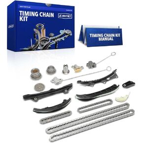 مجموعة سلسلة توقيت المحرك JC Whitney JFBAJCWTCK00071 مع شداد - تناسب DOHC V6 3.6L 3.2L - متوافقة مع Ram 1500 13-19، 1500 Classic 19-20، جيب جراند شيروكي 11-15، دودج تشارجر 11-20 in Kuwait