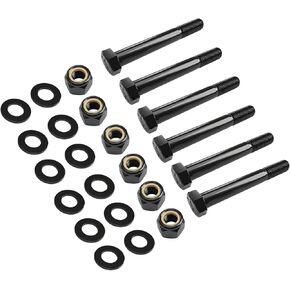 YunGlee Grade 8 Hardened Steel Leaf Spring and hook bolts Bolt Kit(9/16" × 4-1/2"), Compatible with 1988-2002 Chevy Silverado/GMC C/K 1500/2500/3500, Dodge, Silverado, Sierra and Other Models (6) in Kuwait