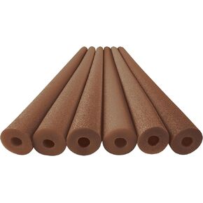 Play22 Pool Noodles Foam 6 Pack - Soft Large Brown Foam Noodle Tube, Bulk Swim Noodles, Multi-Purpose, Floating Training Device, Exercise Aid, Craft Projects in Kuwait
