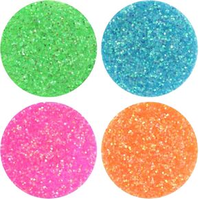 مجموعة Creatology Neon Glitter - ألوان نيون زاهية متنوعة للحرف الورقية والمشروعات والديكورات التي تصنعها بنفسك، 12 عبوة in Kuwait