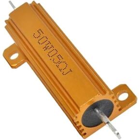 RX24 50W Aluminum Power Metal Shell Resistor 62 75 80 91 100 120 150 180 200 220 250 300 330 400 470 500 510 600 800 910 R Ohm(RX24 50W 800R 1pcs) in Kuwait