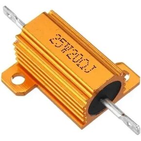 RX24 25W Aluminum Power Metal Shell Case Wirewound Resistor 0.01~30K 1 2 3 5 6 8 10 20 100 150 200 300 500 1K 10K ohm(2.2R) in Kuwait