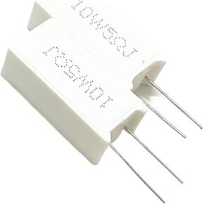 5PCS 10W Ceramic Resistor 5% Vertical Cement Resistance 10W150R 0.1R 0.2R 0.22R 0.33R 0.5 ohm 1K 2K 3K 20K 1R 2R 10R 100R 300R(10R) in Kuwait