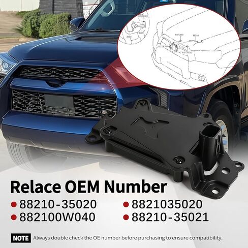 رادار مثبت السرعة التكيفي مناسب لسيارة Toyota 4Runner 2020-2024 مستشعر الرادار الأمامي Acc مستشعر المسافة الرادار لاستبدال 88210-35020 8821035020 in Kuwait